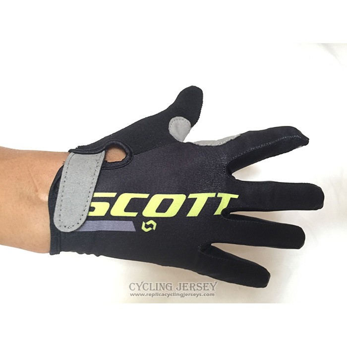 2020 Scott Full Finger Gloves Cycling Yellow